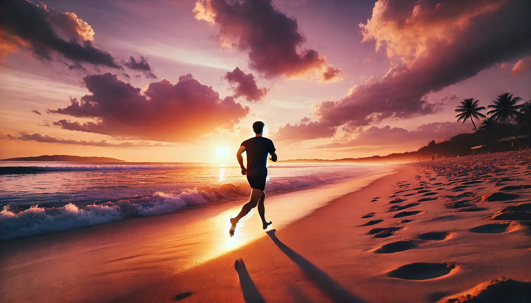 strand-laufen-sonnenuntergang